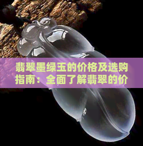 翡翠墨绿玉的价格及选购指南：全面了解翡翠的价值与品质