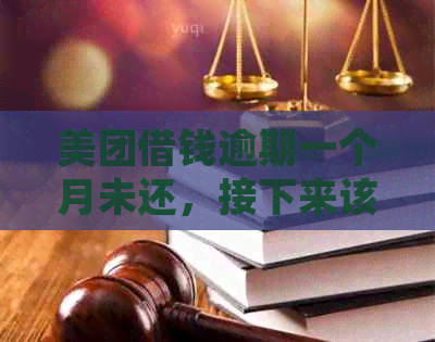 美团借钱逾期一个月未还，接下来该如何处理？