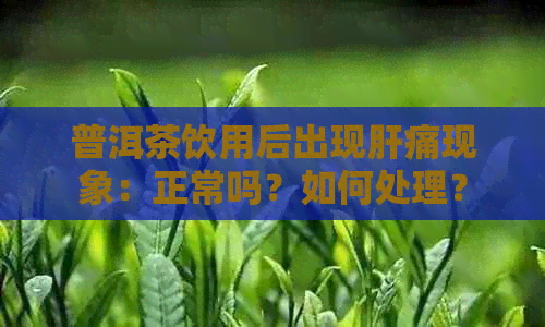 普洱茶饮用后出现肝痛现象：正常吗？如何处理？