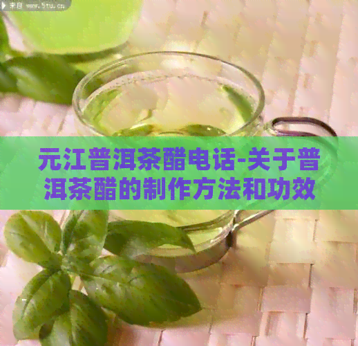 元江普洱茶醋电话-关于普洱茶醋的制作方法和功效