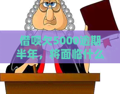 借呗欠5000逾期半年，将面临什么后果？如何处理？