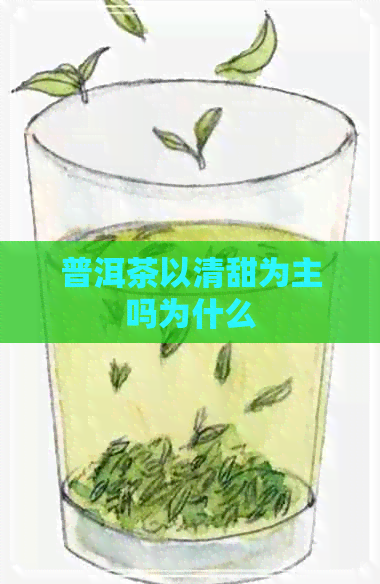 普洱茶以清甜为主吗为什么