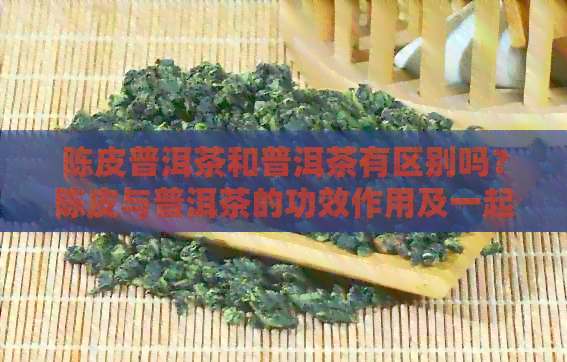 陈皮普洱茶和普洱茶有区别吗？陈皮与普洱茶的功效作用及一起泡的好处。