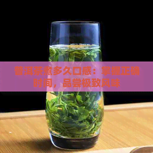 普洱茶煮多久口感：掌握正确时间，品尝极致风味