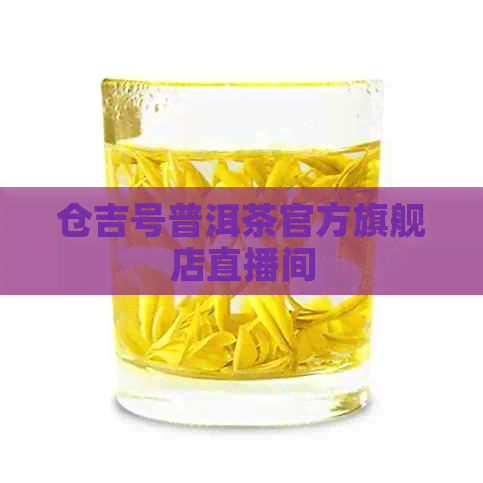 仓吉号普洱茶官方旗舰店直播间