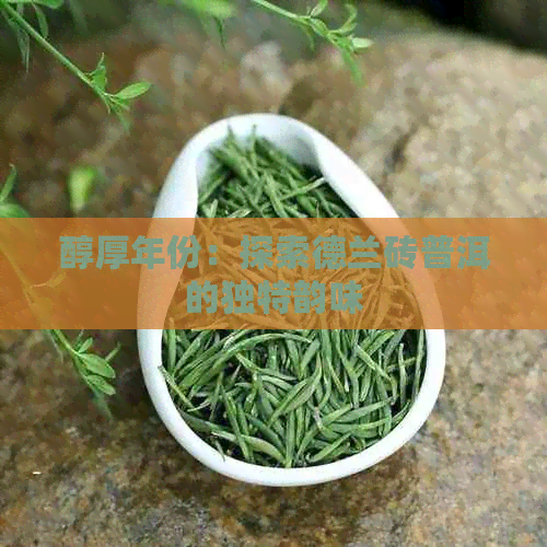 醇厚年份：探索德兰砖普洱的独特韵味