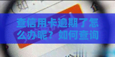 查信用卡逾期了怎么办呢？如何查询信用卡逾期记录、还款时间及情况