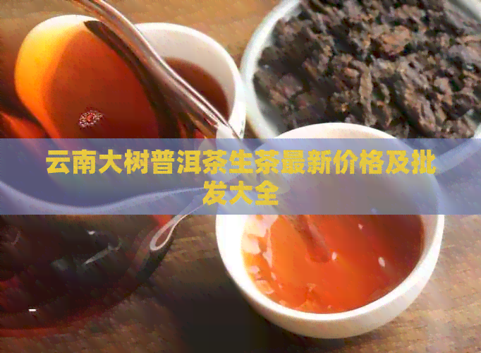 云南大树普洱茶生茶最新价格及批发大全