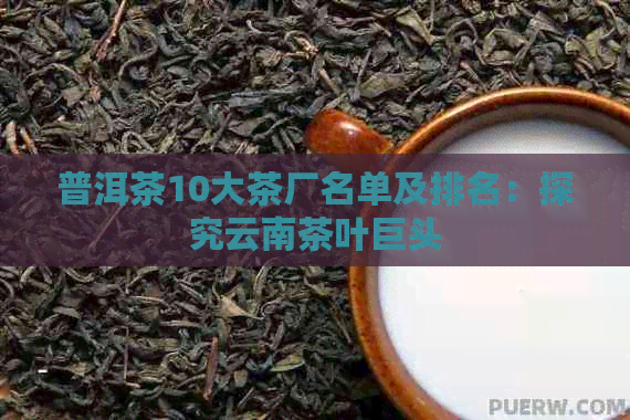 普洱茶10大茶厂名单及排名：探究云南茶叶巨头