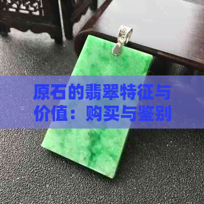 原石的翡翠特征与价值：购买与鉴别指南