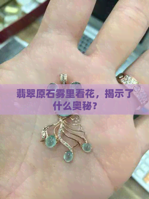 翡翠原石雾里看花，揭示了什么奥秘？