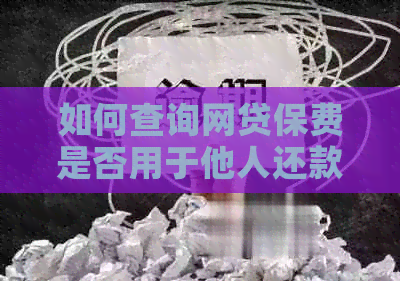 如何查询网贷保费是否用于他人还款？了解完整的操作步骤和注意事项