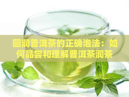 圆润普洱茶的正确泡法：如何品尝和理解普洱茶润茶的意思