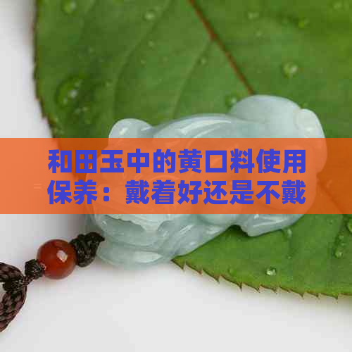 和田玉中的黄口料使用保养：戴着好还是不戴更好？全面解答您的疑问