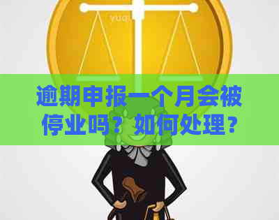 逾期申报一个月会被停业吗？如何处理？逾期申报一个月的罚款是多少？