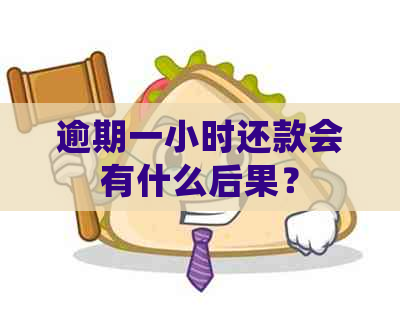 逾期一小时还款会有什么后果？