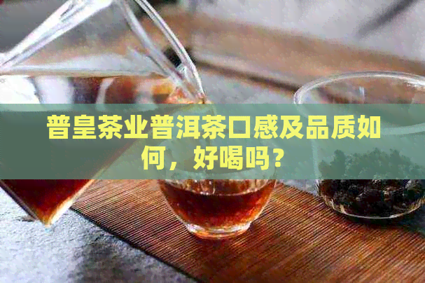 普皇茶业普洱茶口感及品质如何，好喝吗？