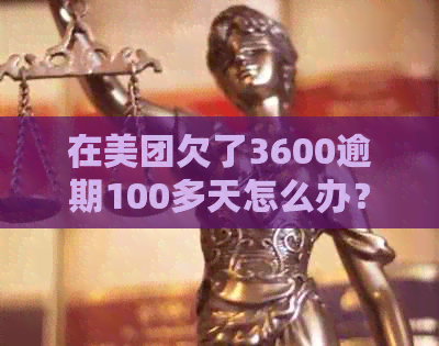 在美团欠了3600逾期100多天怎么办？