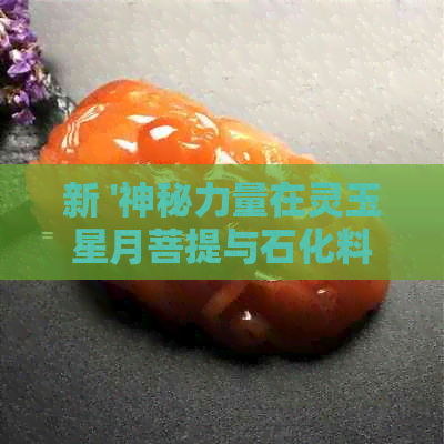 新 '神秘力量在灵玉星月菩提与石化料中显现：一段跨越宇宙的探秘之旅'