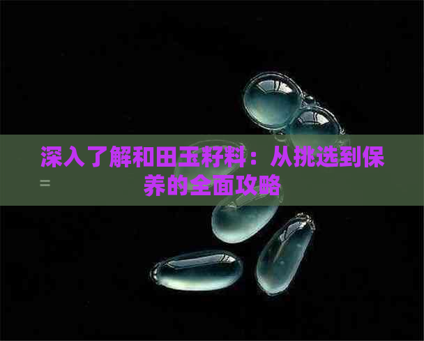 深入了解和田玉籽料：从挑选到保养的全面攻略