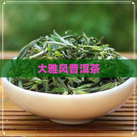 大雅风普洱茶