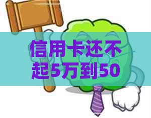 信用卡还不起5万到50万判几年