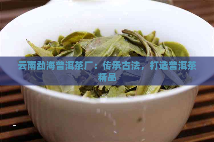 云南勐海普洱茶厂：传承古法，打造普洱茶精品