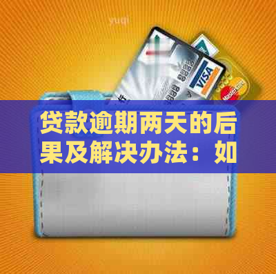 贷款逾期两天的后果及解决办法：如何尽快消除不良记录并按时还款？