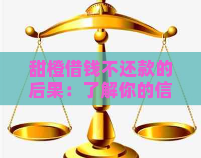 甜橙借钱不还款的后果：了解你的信用状况和可能的影响