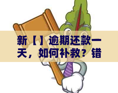 新【】逾期还款一天，如何补救？错过罚息怎么办？