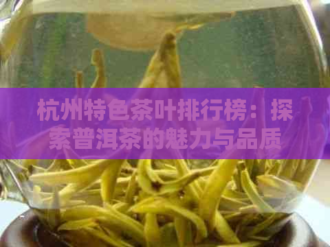 杭州特色茶叶排行榜：探索普洱茶的魅力与品质