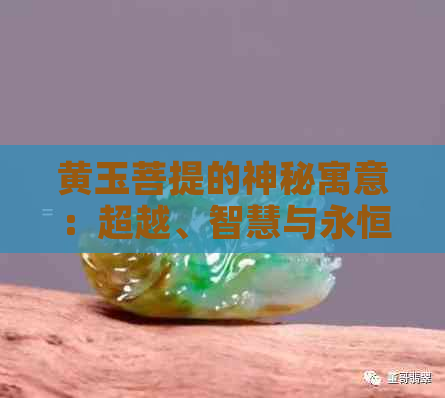 黄玉菩提的神秘寓意：超越、智慧与永恒的象征