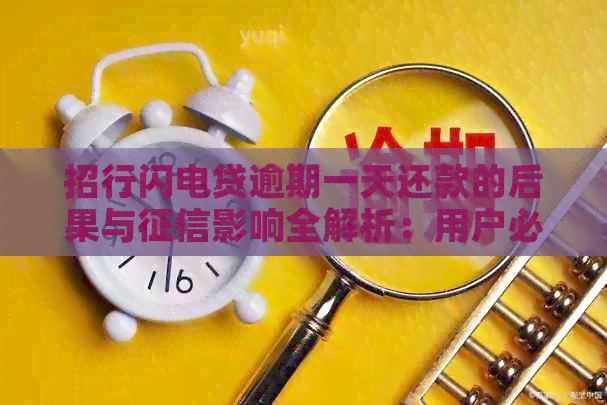 招行闪电贷逾期一天还款的后果与影响全解析：用户必看