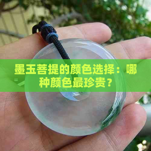 墨玉菩提的颜色选择：哪种颜色最珍贵？