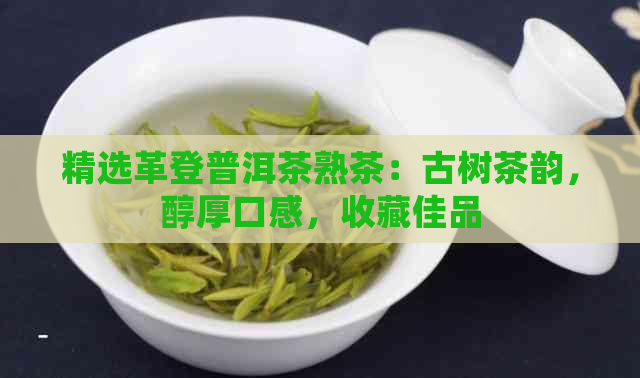 精选革登普洱茶熟茶：古树茶韵，醇厚口感，收藏佳品