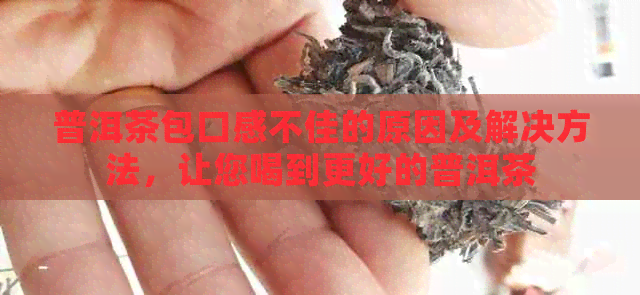 普洱茶包口感不佳的原因及解决方法，让您喝到更好的普洱茶