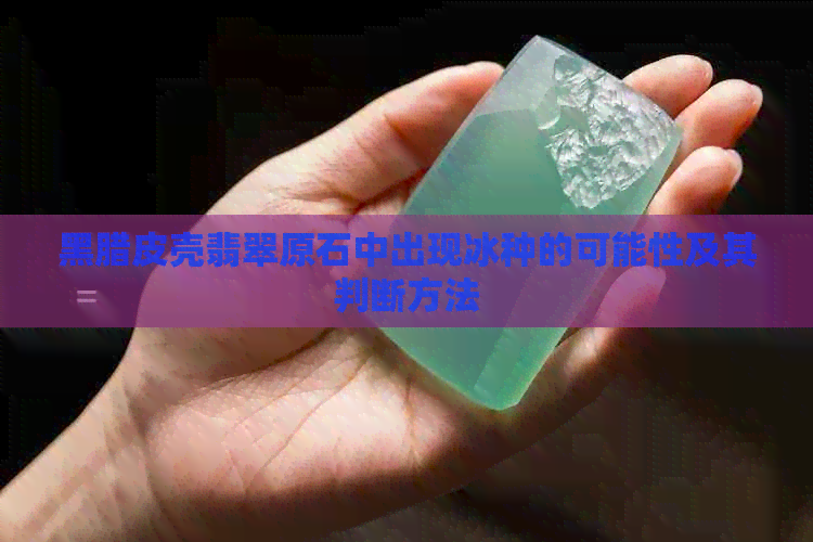 黑腊皮壳翡翠原石中出现冰种的可能性及其判断方法