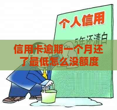 信用卡逾期一个月还了更低怎么没额度了