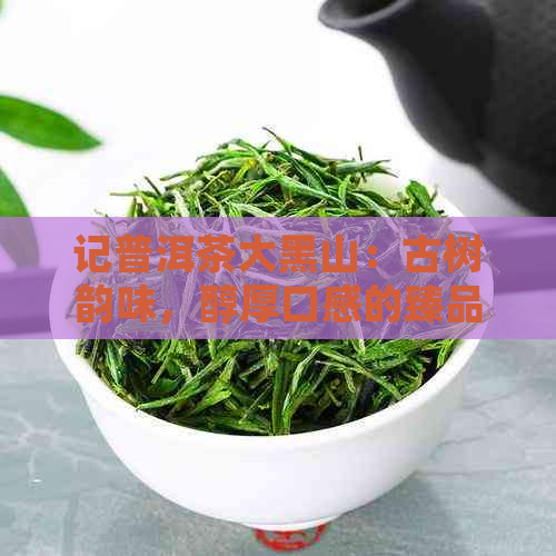 记普洱茶大黑山：古树韵味，醇厚口感的臻品之选