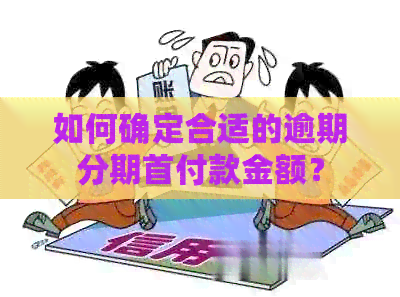 如何确定合适的逾期分期首付款金额？