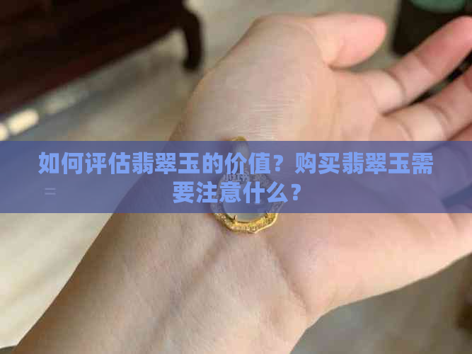 如何评估翡翠玉的价值？购买翡翠玉需要注意什么？