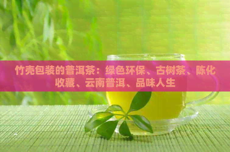 竹壳包装的普洱茶：绿色环保、古树茶、陈化收藏、云南普洱、品味人生