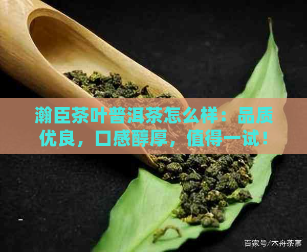 瀚臣茶叶普洱茶怎么样：品质优良，口感醇厚，值得一试！