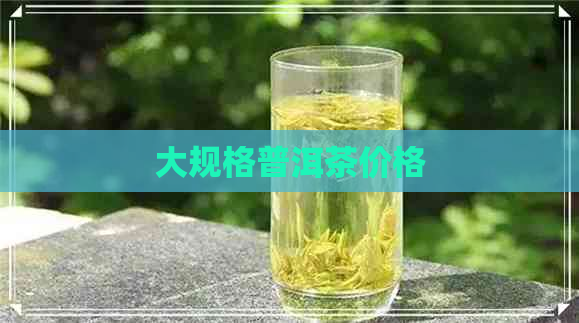 大规格普洱茶价格