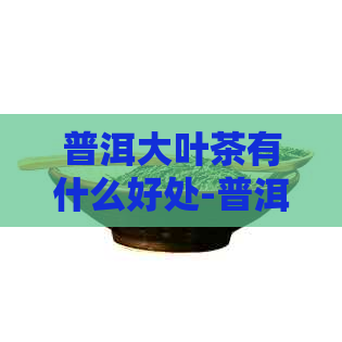 普洱大叶茶有什么好处-普洱大叶茶有什么好处和坏处