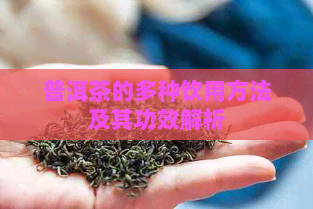 普洱茶的多种饮用方法及其功效解析