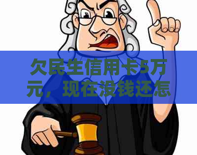 欠民生信用卡5万元，现在没钱还怎么办？