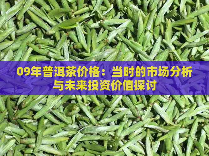 09年普洱茶价格：当时的市场分析与未来投资价值探讨