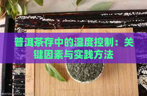 普洱茶存中的湿度控制：关键因素与实践方法