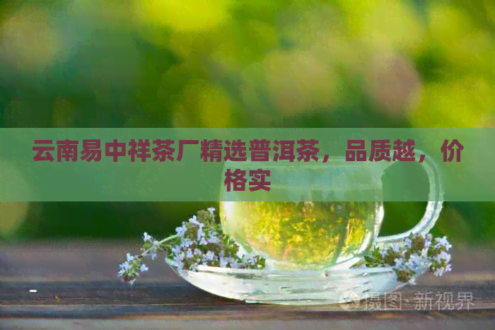 云南易中祥茶厂精选普洱茶，品质越，价格实